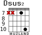 Dsus2 para guitarra - versión 5