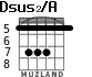 Dsus2/A para guitarra - versión 3