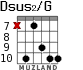 Dsus2/G para guitarra - versión 5