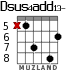 Dsus4add13- para guitarra - versión 3
