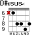 D#6sus4 para guitarra - versión 2
