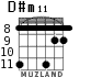 D#m11 para guitarra