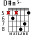 D#m5- para guitarra - versión 3