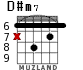 D#m7 para guitarra - versión 3