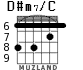 D#m7/C para guitarra - versión 2
