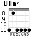 D#m9 para guitarra - versión 2