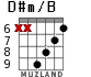 D#m/B para guitarra - versión 2