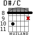 D#/C para guitarra - versión 4
