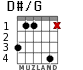 D#/G para guitarra - versión 2