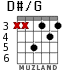 D#/G para guitarra - versión 3