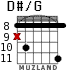 D#/G para guitarra - versión 6