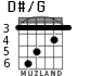 D#/G para guitarra - versión 1