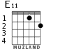 E11 para guitarra - versión 1