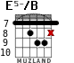 E5-/B para guitarra - versión 2