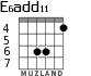 E6add11 para guitarra - versión 4