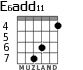 E6add11 para guitarra - versión 5