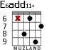 E6add11+ para guitarra - versión 7
