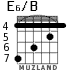 E6/B para guitarra - versión 3