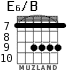 E6/B para guitarra - versión 5