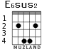 E6sus2 para guitarra - versión 2