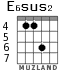 E6sus2 para guitarra - versión 4