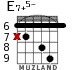 E7+5- para guitarra - versión 4