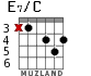 E7/C para guitarra - versión 2