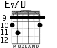 E7/D para guitarra - versión 12