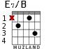 E7/B para guitarra - versión 2