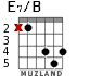 E7/B para guitarra - versión 3