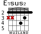 E7sus2 para guitarra - versión 2