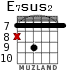 E7sus2 para guitarra - versión 4