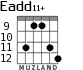 Eadd11+ para guitarra - versión 4
