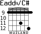 Eadd9/C# para guitarra - versión 5