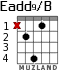 Eadd9/B para guitarra - versión 2