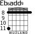 Eb6add9 para guitarra - versión 1