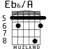 Eb6/A para guitarra - versión 4