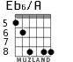 Eb6/A para guitarra - versión 5