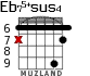 Eb75+sus4 para guitarra - versión 3