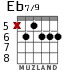Eb7/9 para guitarra - versión 1