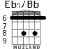 Eb7/Bb para guitarra - versión 3