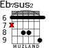 Eb7sus2 para guitarra - versión 2