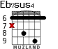 Eb7sus4 para guitarra - versión 3