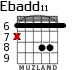 Ebadd11 para guitarra - versión 3