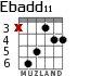 Ebadd11 para guitarra - versión 1