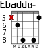 Ebadd11+ para guitarra - versión 2