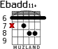 Ebadd11+ para guitarra - versión 3