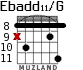 Ebadd11/G para guitarra - versión 4