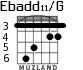 Ebadd11/G para guitarra - versión 6