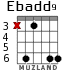 Ebadd9 para guitarra - versión 2